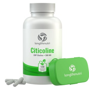 Citicoline CDP Choline 300mg - 120 Vegetarian Capsules