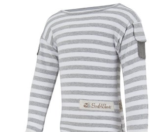 ScratchSleeves | Flip-Mitt Bodysuits | Baby and Toddler | Stripes | Perfect For Eczema And Other Itchy Skin Conditions
