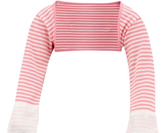 ScratchSleeves | Scratch Mitts That Stay On | Stripes | Pink, Blue and Cappuccino | Baby and Toddler