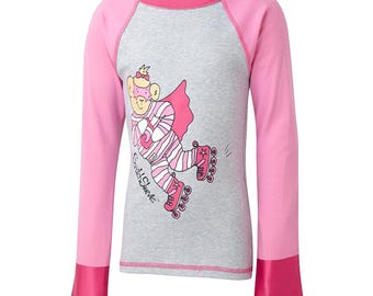 ScratchSleeves | Superhero PJ Top | Happy Pink | Kids | Perfect For Eczema And Other Itchy Skin Conditions