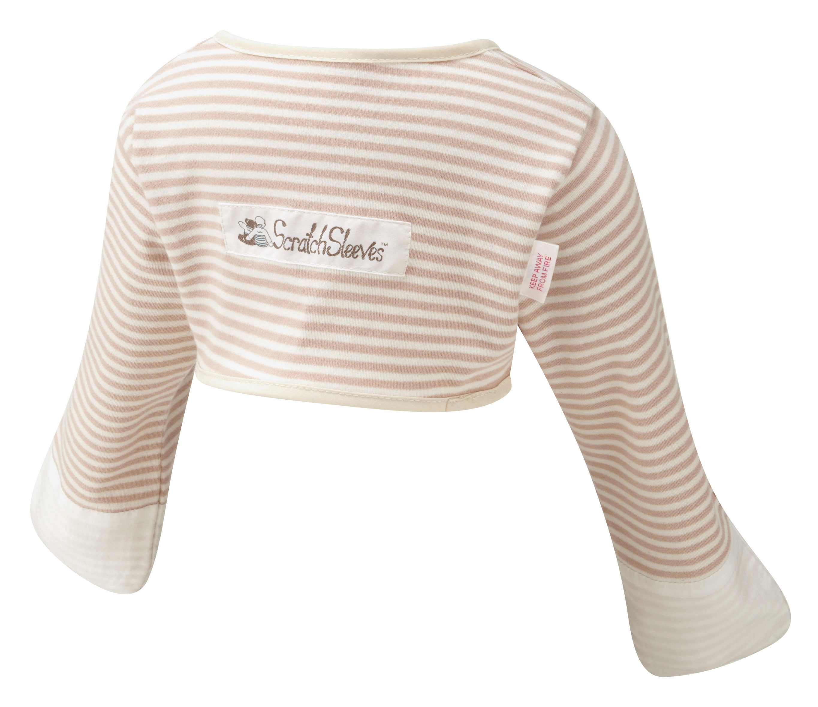 ScratchSleeves Guanti Antigraffio Per Neonati E Bambini – Maniche In Cotone Con Protezione In Seta (strisce Colorate) - 3