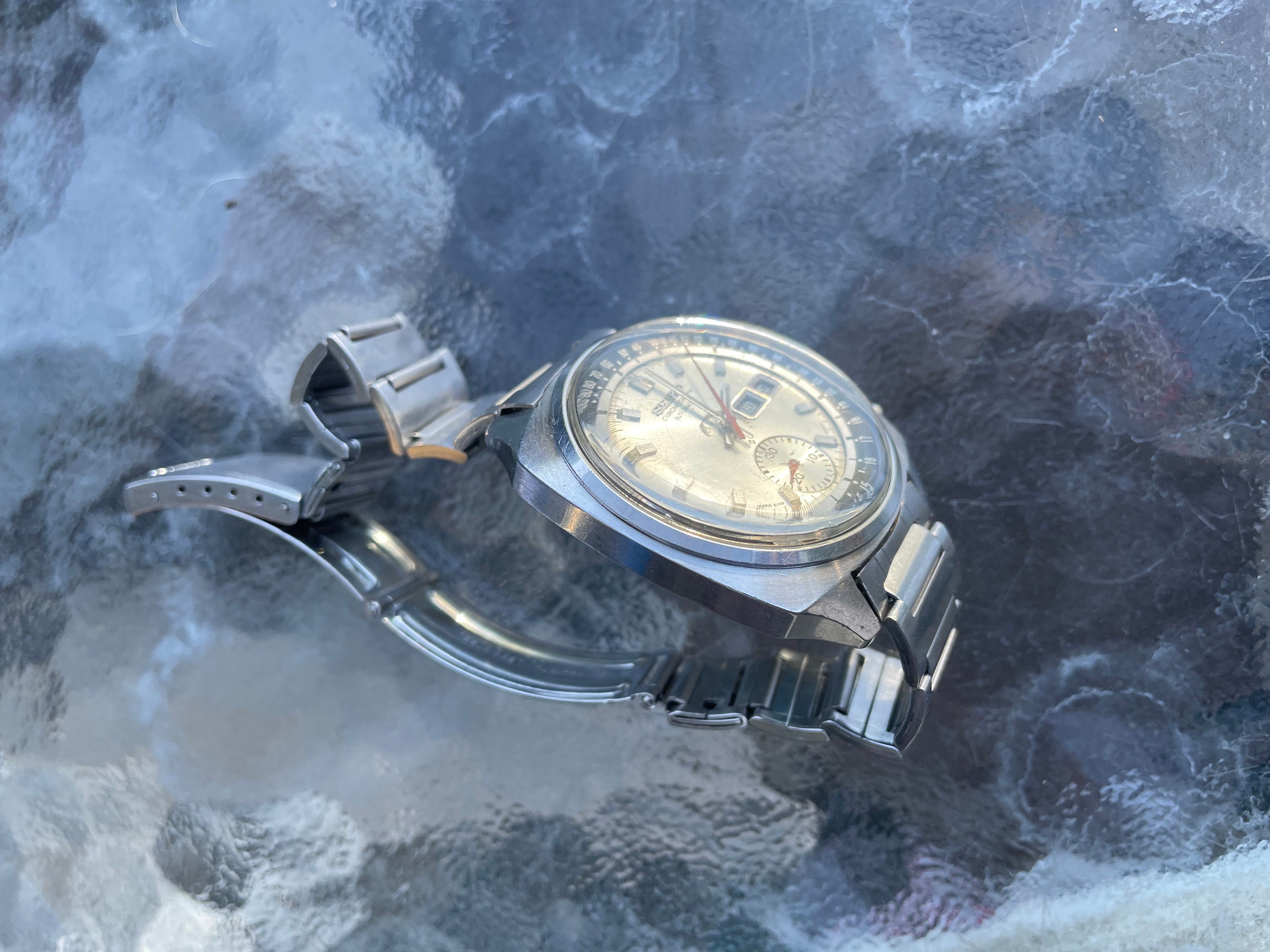 SEIKO 自動巻きクロノグラフ 腕時計6139-6020稼働品 事実上世界初の自動巻きクロノグラフ】セイコーCal.6139、完成の