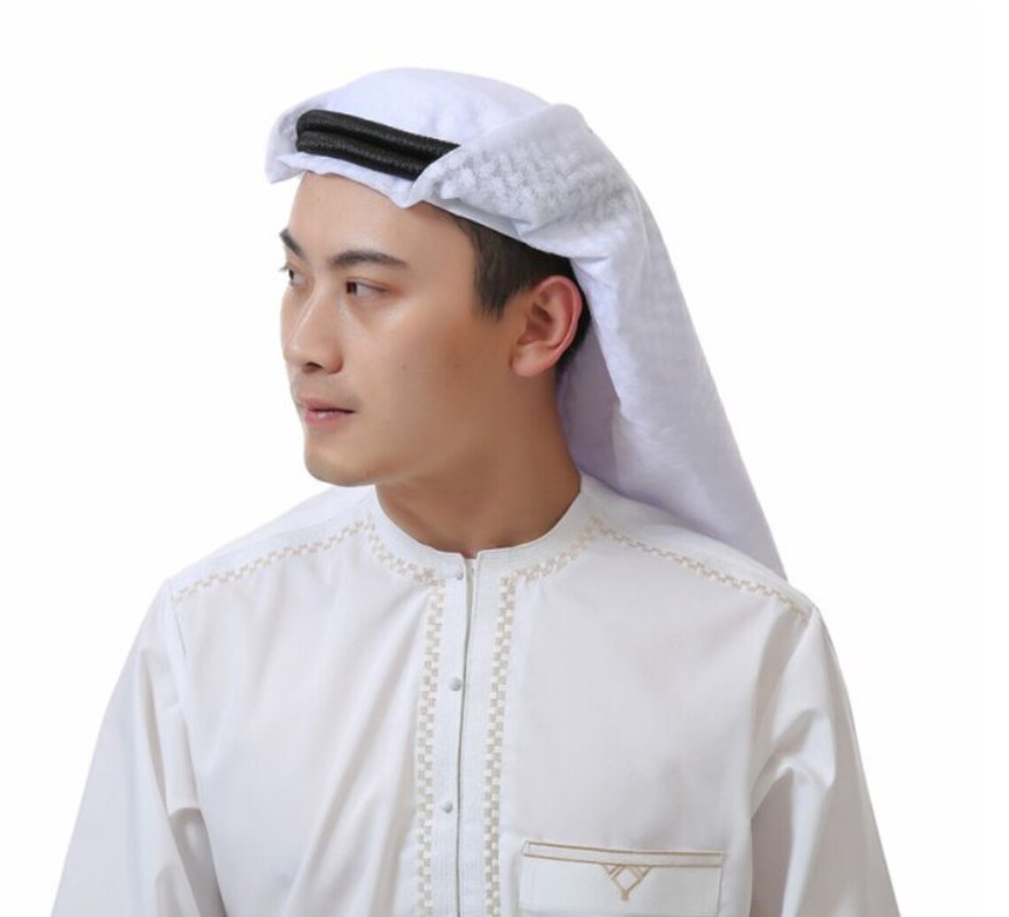 Arab Muslim Men Arabic Scarf Prayer Hats Islamic Clothing | Etsy