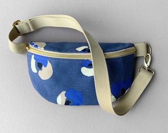 Hip Bag Leo Blau, Bauchtasche, Crossbody Bag