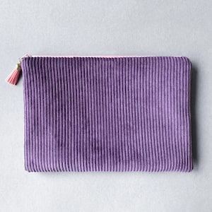 Dokumententasche A5 Cord Lila Rose, Mutterpass Aufbewahrung, U-Heft Tasche