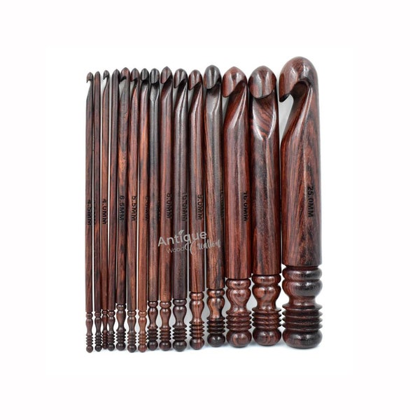 Wooden Crochet Hooks Etsy
