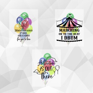 Circus Wall décor for Children&#39;s Bedroom, playroom, kid&#39;s room décor, nursery décor, digital downloadable pdf
