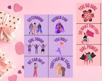 Galentines day cards, galentines day gift, feminist card, galentines day