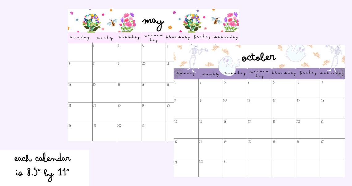 2023 Holiday Calendar Fall Calendar 2023 Home Calendar 2023 - Etsy