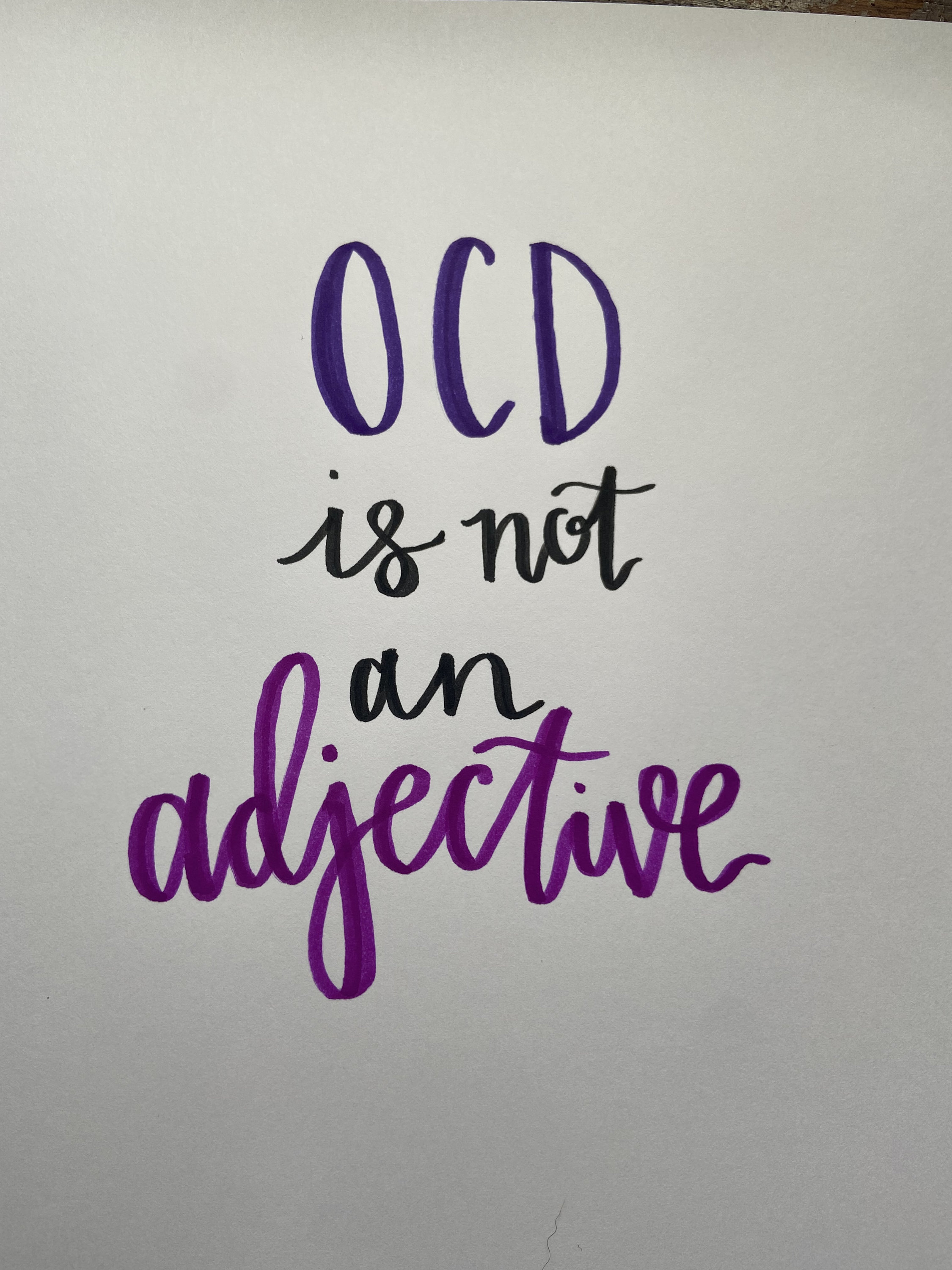 ocd-is-not-an-adjective-quote-on-cardstock-etsy
