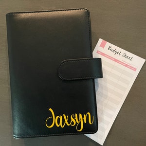 Cash Budget Binder, A6 Binder, cash envelope system, custom budget binder, zipper cash envelopes, Disney savings. money saving