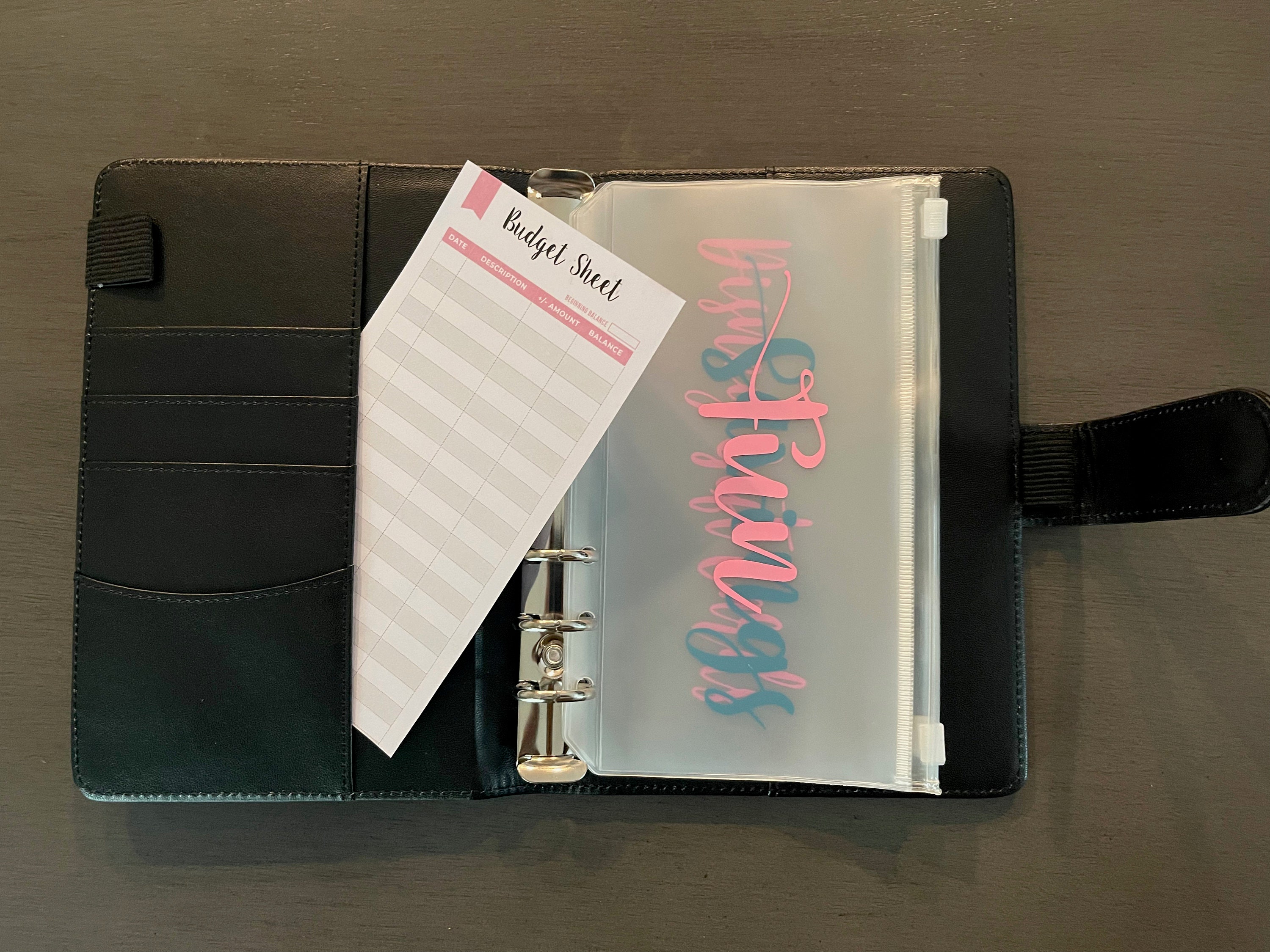 Budget Binder A6 Binder Cash Envelope System Custom Budget Etsy