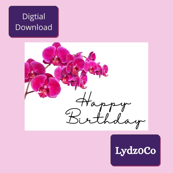 Printable Birthday Card for Mom With Peony Template Editable Online