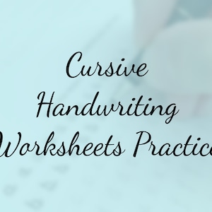 Cursive handwriting worksheets, Cursive practice printable sheet template, Handwriting practice lettering calligraphy print, Brush pen