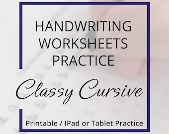 Cursive Handwriting Worksheets: Printable Practice Workbook (PDF & JPG)