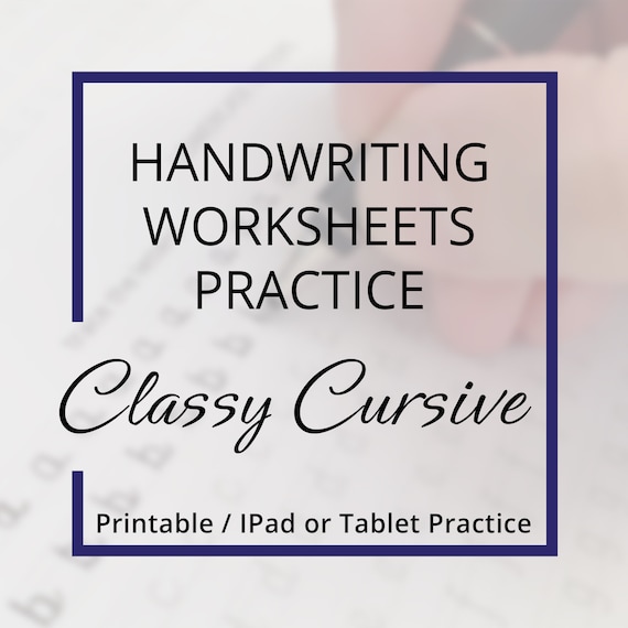 Cursive Handwriting Worksheets: Printable Practice Workbook (PDF & JPG)