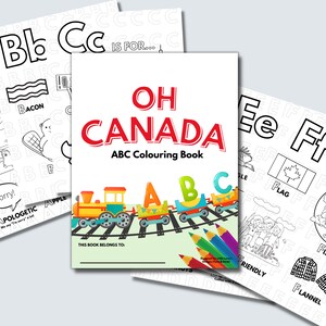 Oh Canada ABC Colouring Book