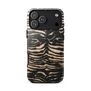 WILD STRIPE Phone Case | Soft Painted Zebra Pattern | Neutral Animal Print | iPhone 17 16 15 14 13 Pro Max MagSafe