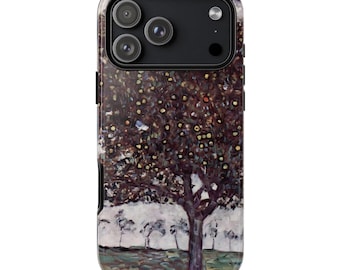 KLIMT APPLE TREE Phone Case | Vintage Gustav Klimt Painting | Artsy Museum Aesthetic iPhone 17 16 Pro Max 15 14 13 MagSafe