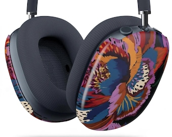 UNFILTERED AirPods Max Case | Dark Abstract Floral Print | Apple Headphone Covers | Bold Artsy Flower Design