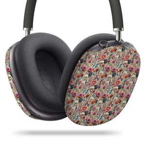 SKULLS & FLOWERS Housse de protection pour AirPods Max Étui de protection pour AirPods Max Spooky Season Esthétique Apple Accessoires pour casques