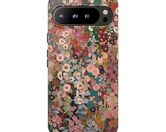 FLOWER GARDEN Floral Phone Case | Colorful Wildflower Botanical Print | Painted Flower Design | Google Pixel 10 Pro XL 9 8 7 6