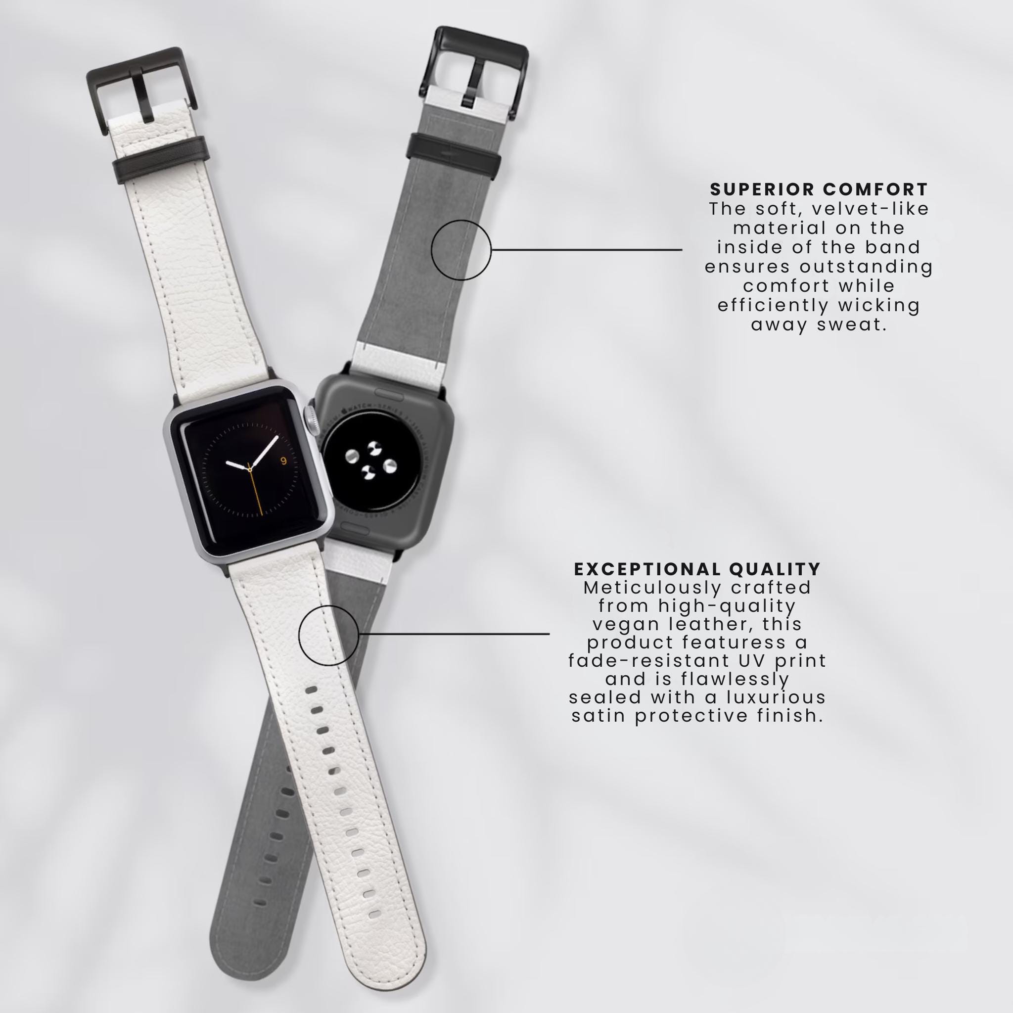 BOTANICAL GARDEN Floral Apple Watch Band Pretty Green Flower