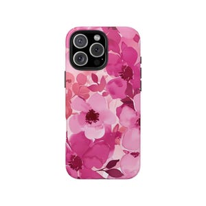 Pink Floral Phone Case: Pretty Summer Flower iPhone Case