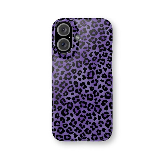 GONE WILD Leopard iPhone Case: Pretty Purple Animal Print, Trendy