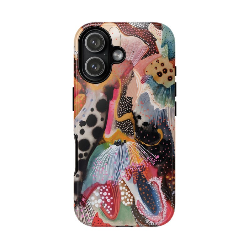 OCEAN WILD Phone Case | Abstract Sea Life Pattern | Colorful Artsy iPhone 17 Pro Max 16 15 14 13 MagSafe image 9