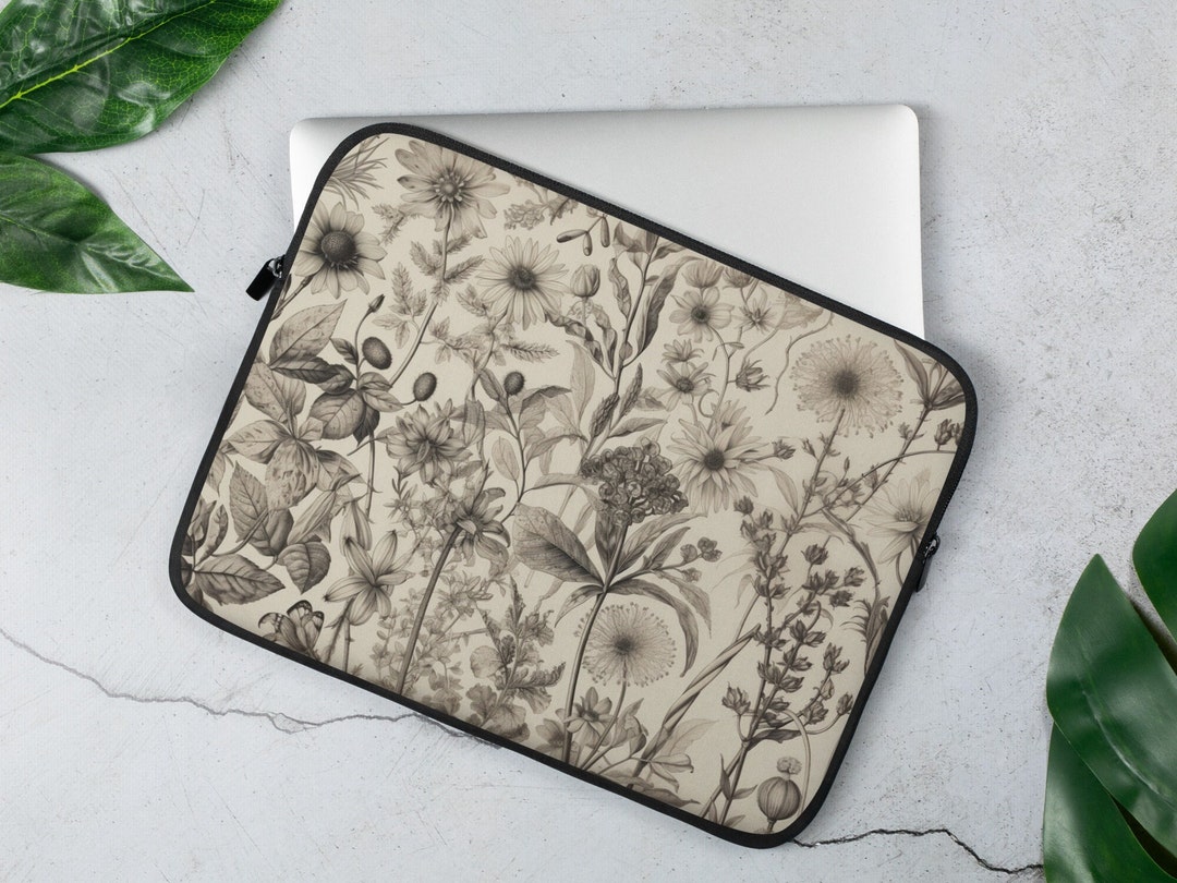 Retro Floral Laptop Case MacBook Pro 13 MacBook Air Pro Lenovo Etsy