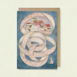 Biglietto d'auguri per creativi/Processo creativo/Formato A6 e 5x7 pollici/Interno vuoto/Busta inclusa