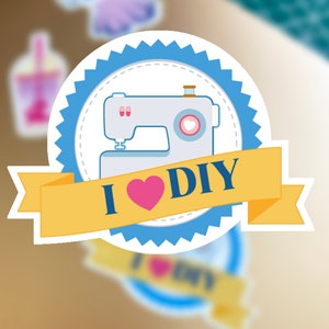 Sticker Cosplay " I love DIY" cute cosplayer stickers