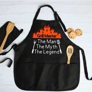 Grill Master Apron/Funny BBQ Apron/Grilling Gift/Funny Gift for Dad/Unique Gift/Grilling Apron/BBQ Apron/Barbecue Grill Gift For Men