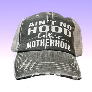Ain’t No Hood Like Motherhood Trucker Hat, Motherhood Trucker hat, Funny Mom Cap, Cute Mom Hat, New Mom Hat, Mothers Day Gifts