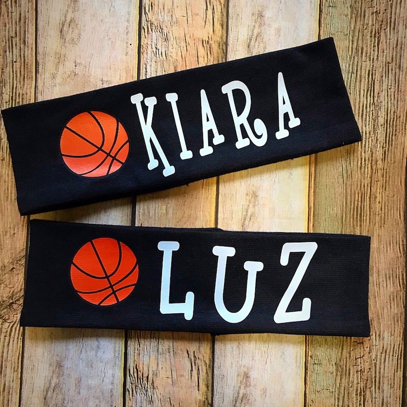 Basketball Headband, Sports Headband, Personalized Basketball Headband