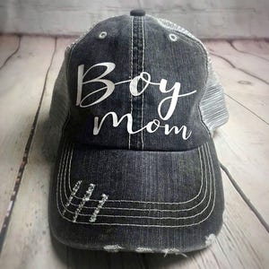 Boy Mom Hat, Boy Mom Trucker Cap, Gift for Mom, New Mom Gifts, Mom Baseball Cap, Mom of Boys, baseball cap, cute  gender reveal clothing
