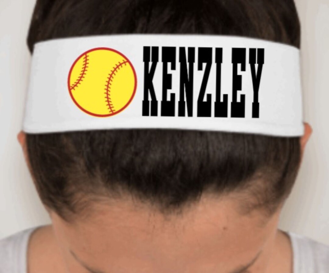 Softball Headband, Sports Headband, Personalized Softball Headband