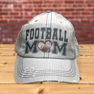 Football Mom Hat, Football mom hat with number, Football Mama, Football Mom Trucker Hat, Football Mom Baseball Hat, Gifts for a Football Mom