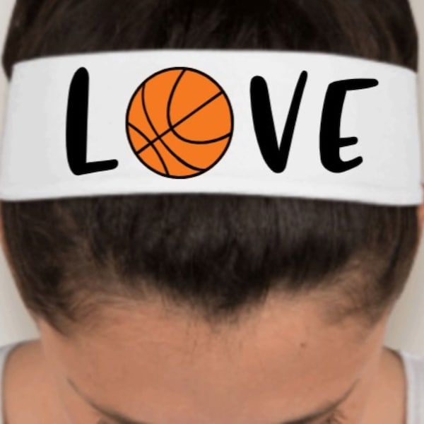 Love Basketball, Basketball Headband, Sports Headband, Basketball Hair Accessories, Girls Hair Band, Basketball Team Gift
