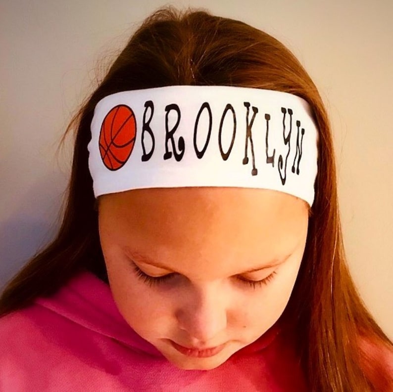 Basketball Headband, Sports Headband, Personalized Basketball Headband