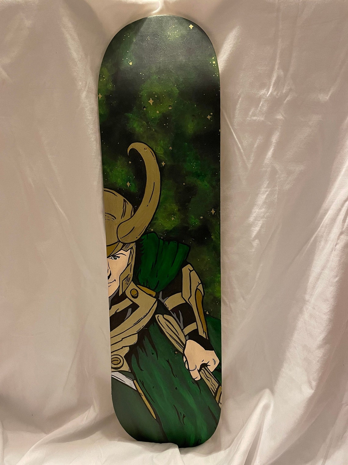 Loki Marvel Handpainted Skate Deck Etsy
