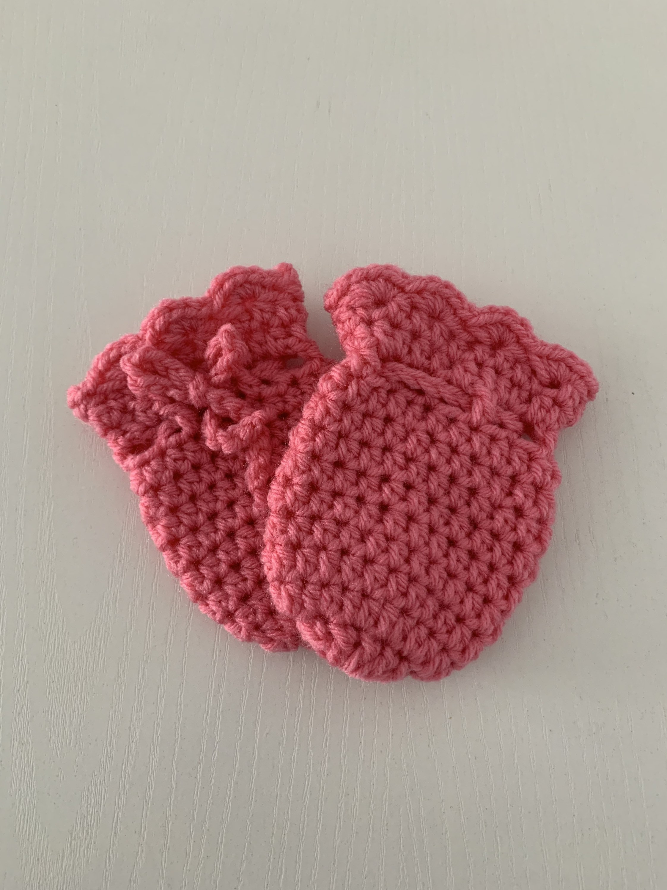 Crochet Baby Scratch Mittens, Hand Knitted Baby Shower Set, Pregnancy