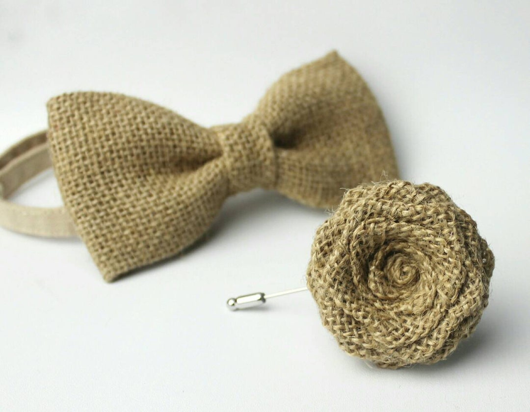 hessian bow tie