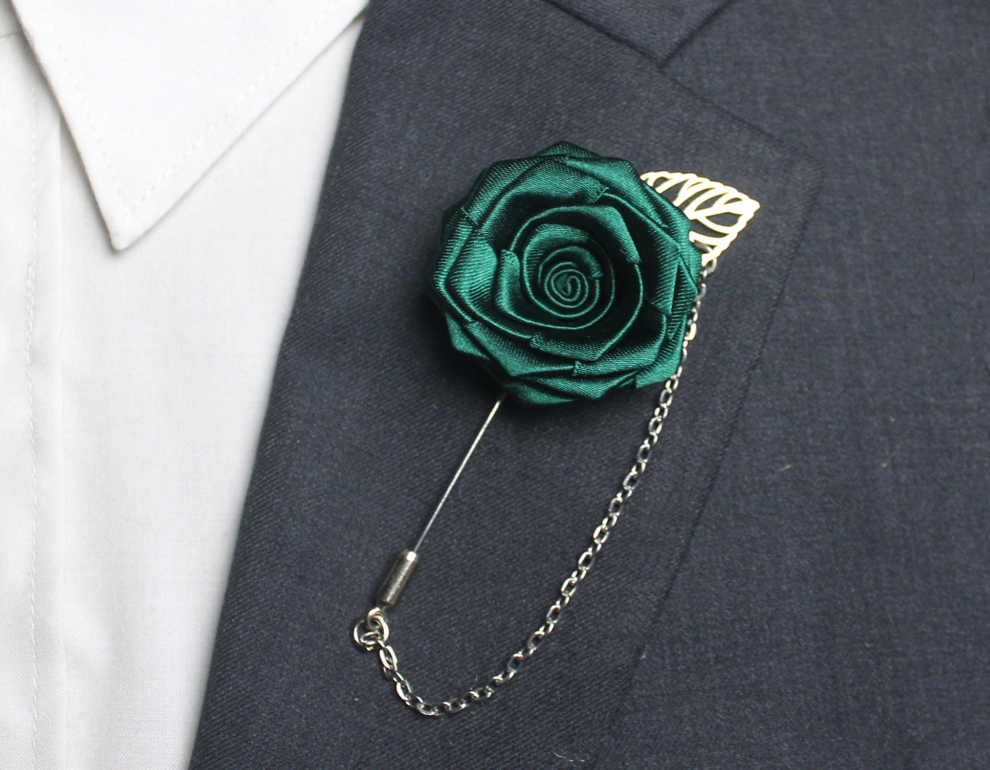 Revers Pin Kette, Anstecknadel Smaragdgrün, Anstecknadel, Smaragdgrün, Anstecknadel, Smaragdgrün, Trauzeuge, Hochzeit Revers Pins Männer für Trauzeugen
