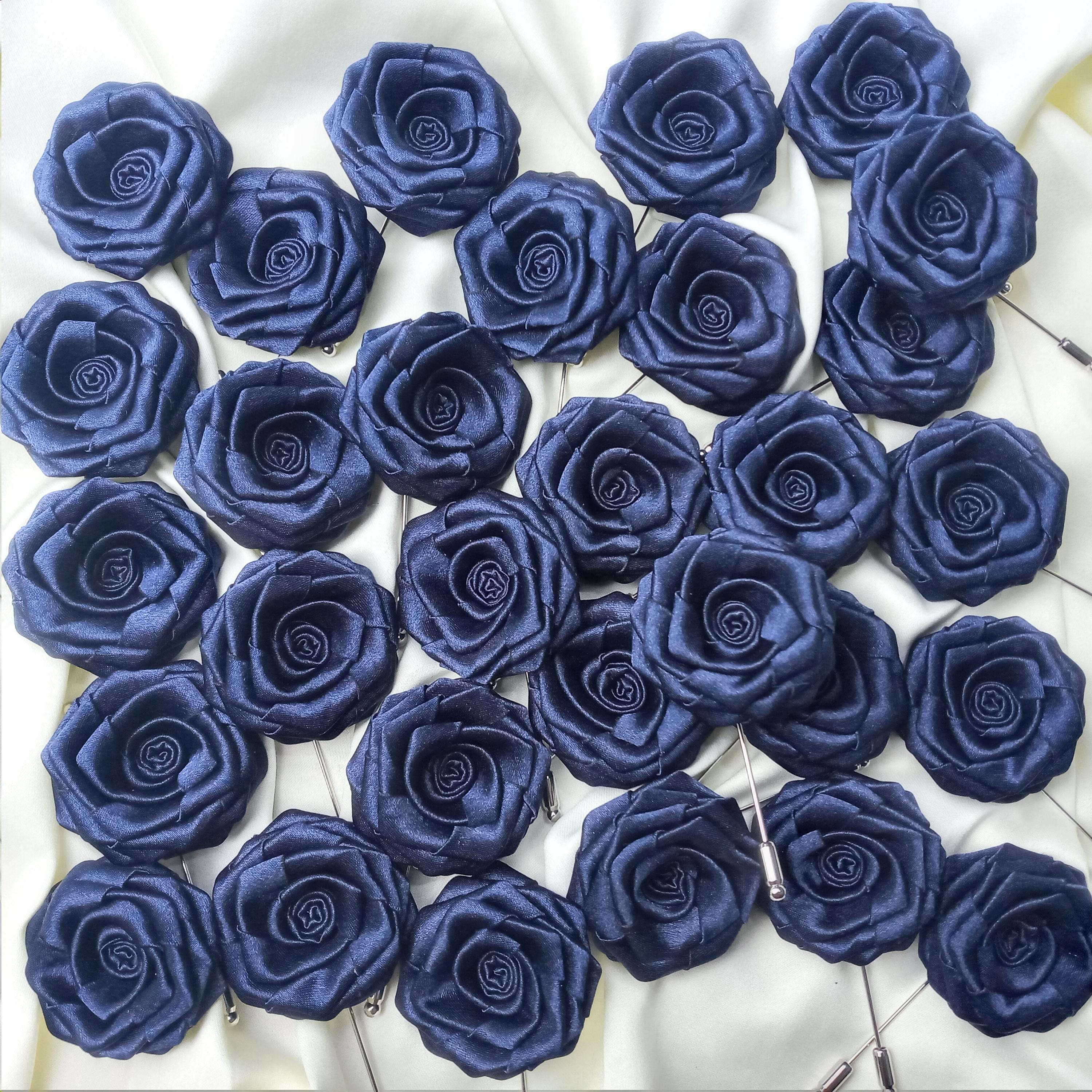 Spilla Da Bavero A Forma Di Fiore E Rosa, Realizzata A Mano, Da - Foto 8