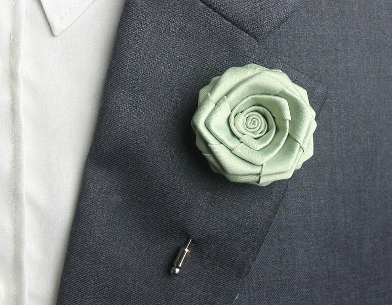 Handgefertigte Rose Gold Revers Pins Men, lose Revers Pins Set, Herren Blume Revers Pins, Hochzeit Rose Revers Blume, Herren Anzug Brosche Knopfloch Bild 4