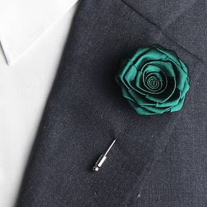 Handgefertigte Rose Gold Revers Pins Men, lose Revers Pins Set, Herren Blume Revers Pins, Hochzeit Rose Revers Blume, Herren Anzug Brosche Knopfloch Bild 5