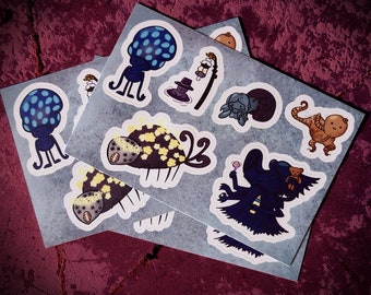 Bloodbundene Monster Sticker Set