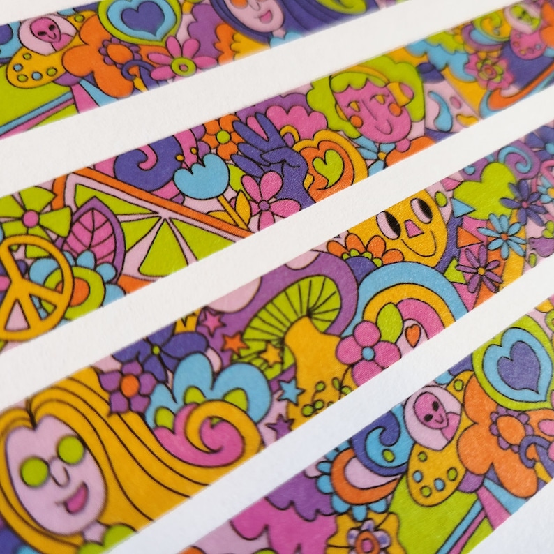 ¡GENIAL! Cinta washi / Cinta para scrapbooking / Diseño retro lindo / Papelería linda